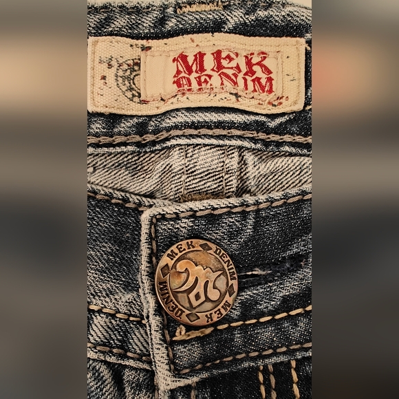 MEK Denim Maldives Boot cut 34x34 Button Fly - Picture 6 of 7